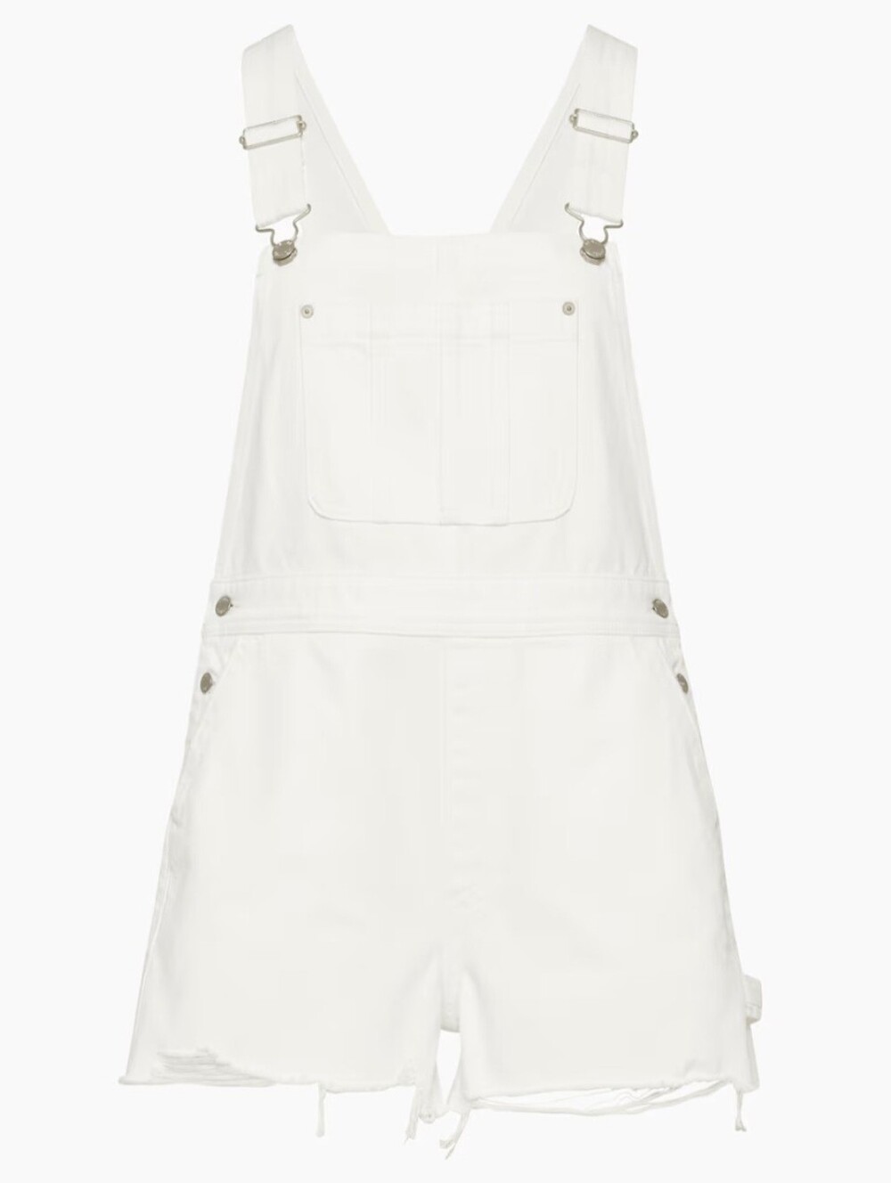 Suko White Demin Overalls with Stretch
